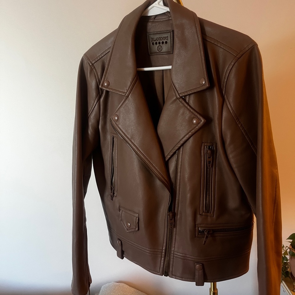 Blank NYC Brown Leather Jacket